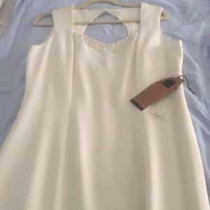 Sexy off white Carol Little dress with front slit